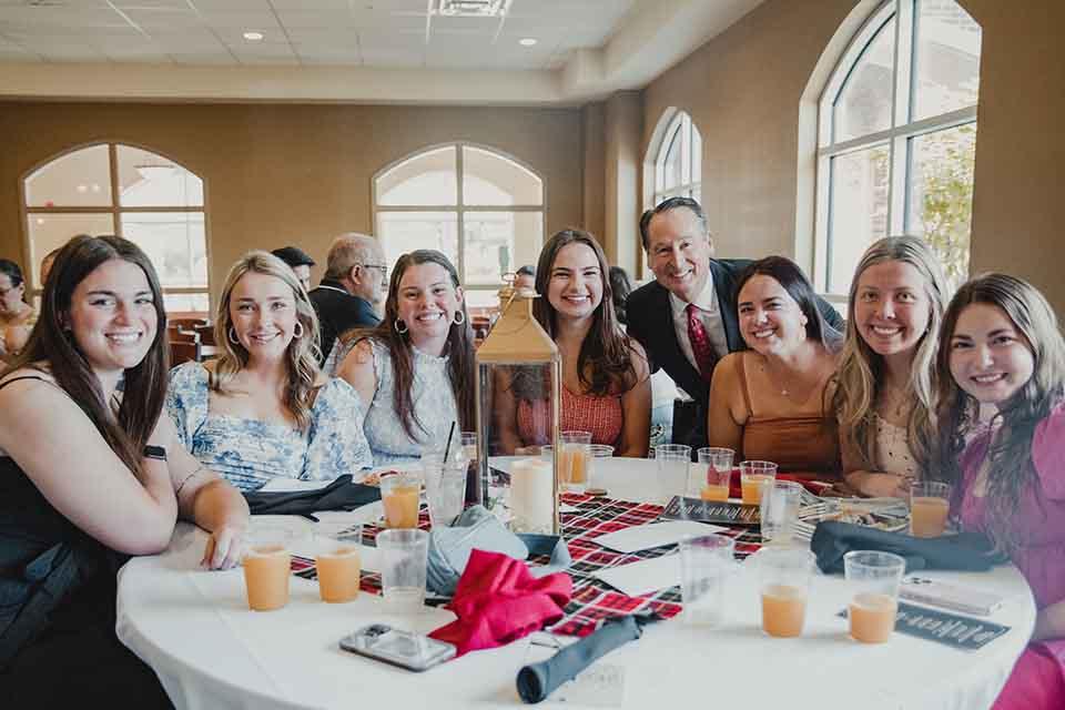 Graduates at the Senior Champagne Brunch